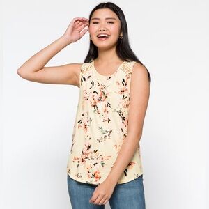 DANIEL RAINN Lace Crochet Detail Knit Top